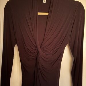 Cabi Black Long Sleeve Top